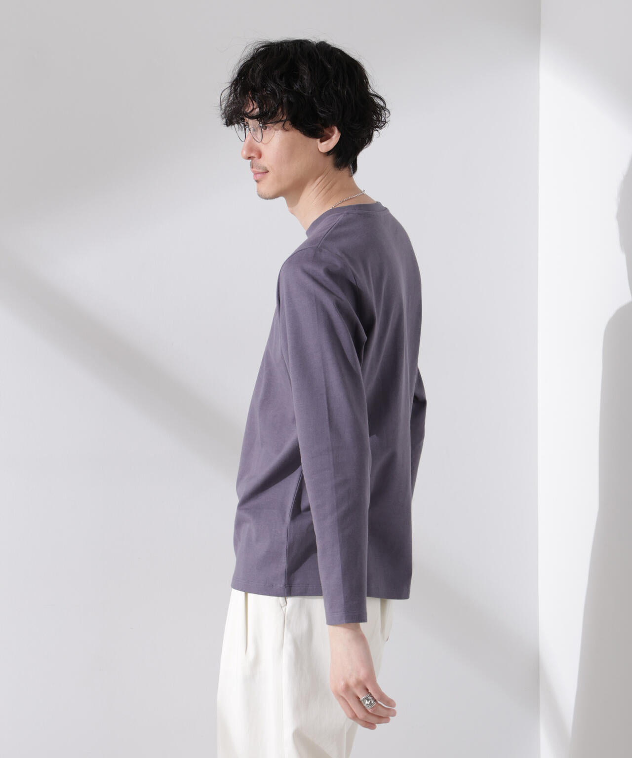 【大人気シリーズ】Anti Soaked(R)汗染み防止 クルーネックTシャツ 長袖