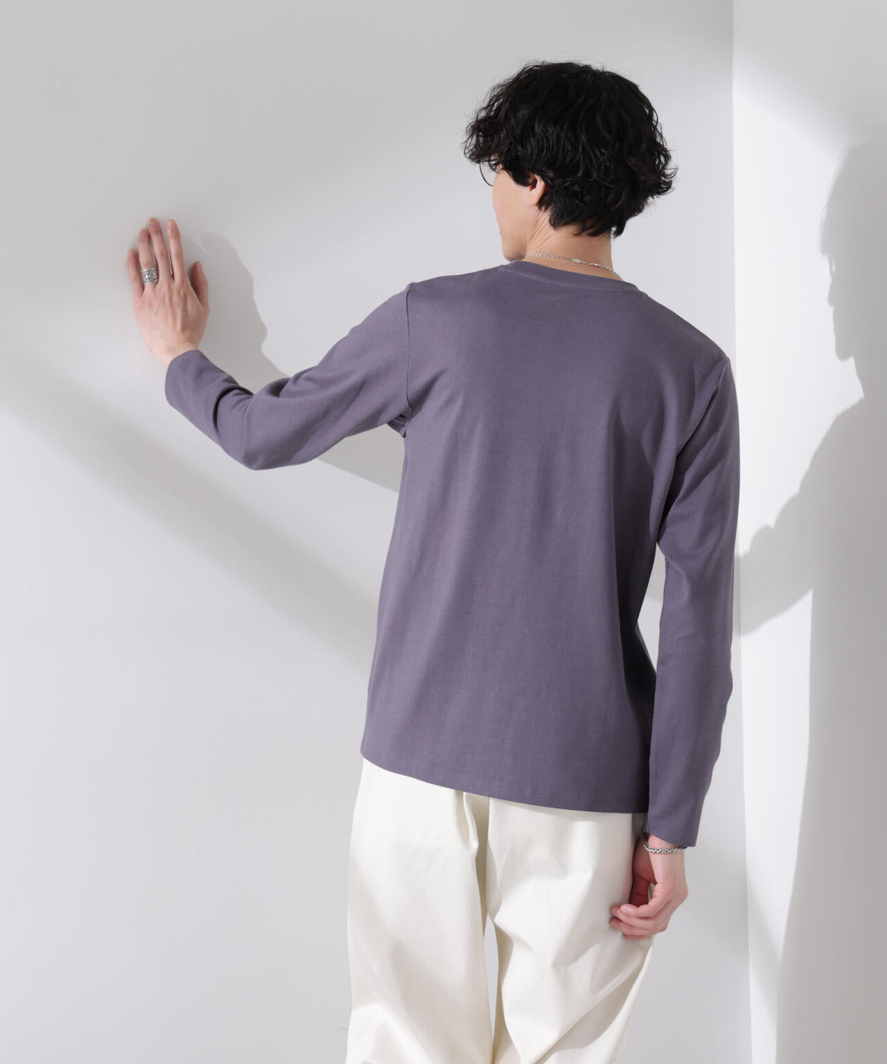 【大人気シリーズ】Anti Soaked(R)汗染み防止 クルーネックTシャツ 長袖