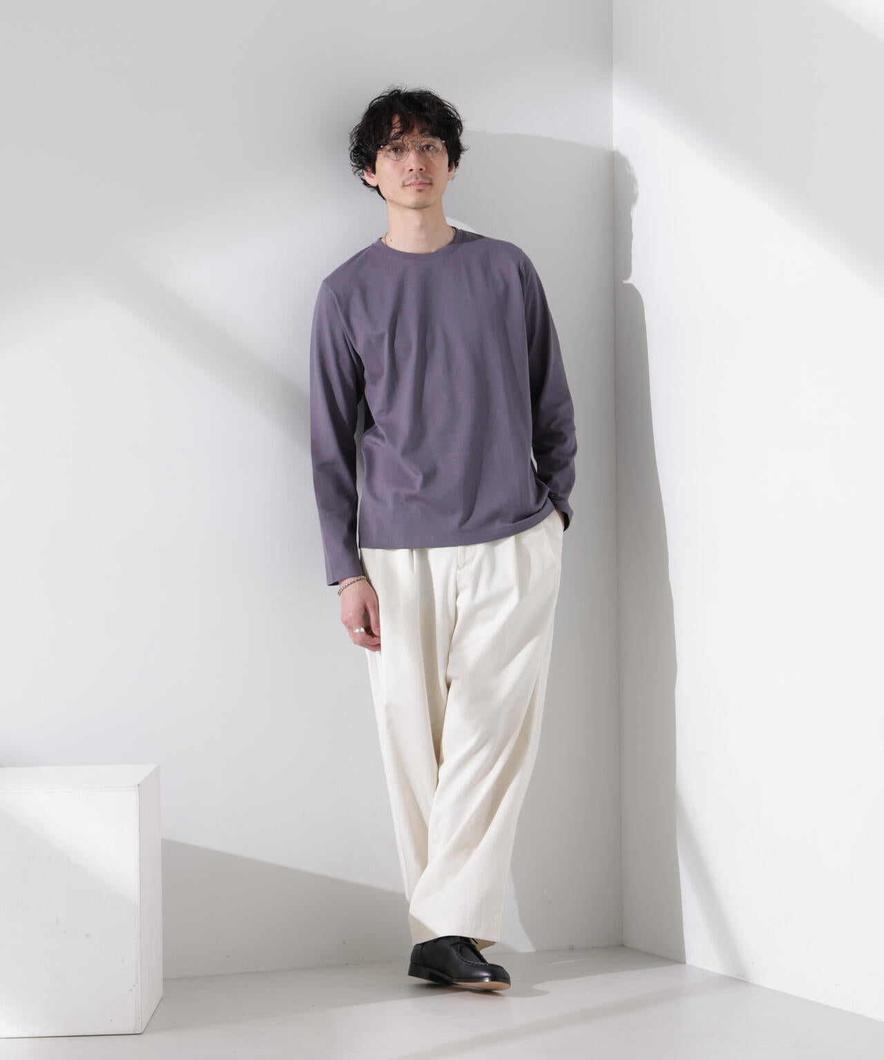 【大人気シリーズ】Anti Soaked(R)汗染み防止 クルーネックTシャツ 長袖