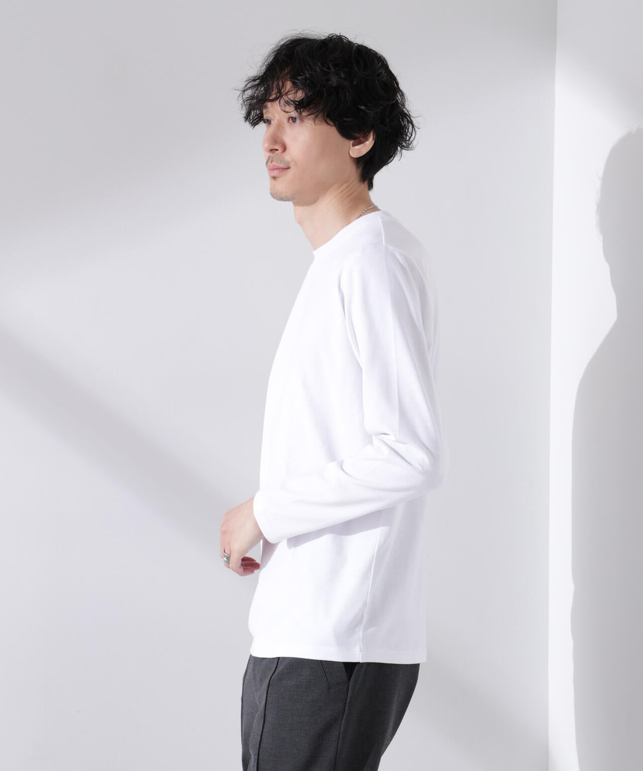 【大人気シリーズ】Anti Soaked(R)汗染み防止 クルーネックTシャツ 長袖