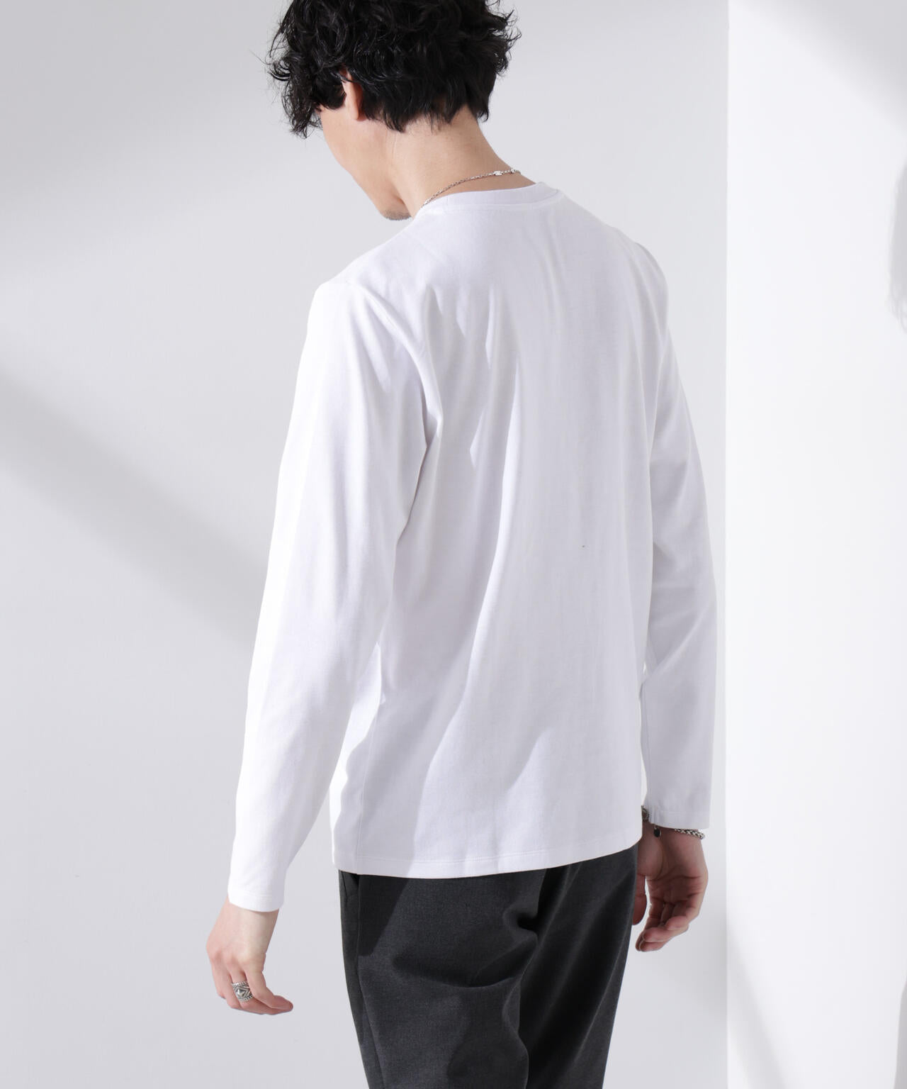 【大人気シリーズ】Anti Soaked(R)汗染み防止 クルーネックTシャツ 長袖