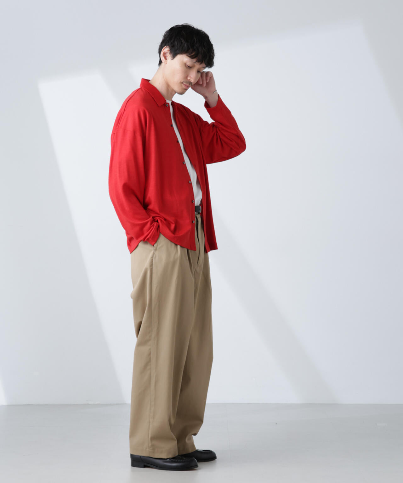 「ALL-DAYS COMFORT 100% WOOL」 シャツカーディガン