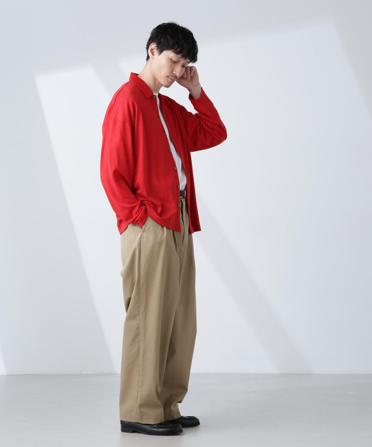 「ALL-DAYS COMFORT 100% WOOL」 シャツカーディガン