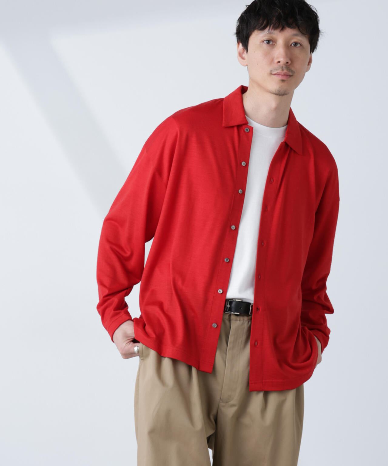 「ALL-DAYS COMFORT 100% WOOL」 シャツカーディガン