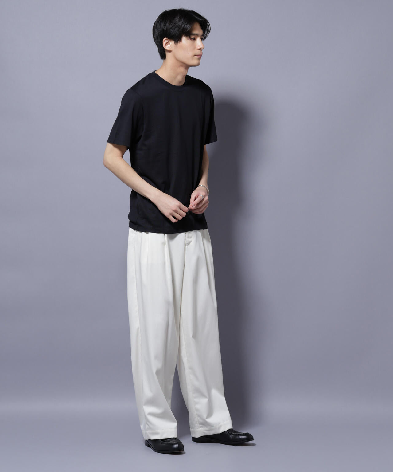Anti Soaked(R) 汗染み防止 クルーネック レギュラーシルエットTシャツ
