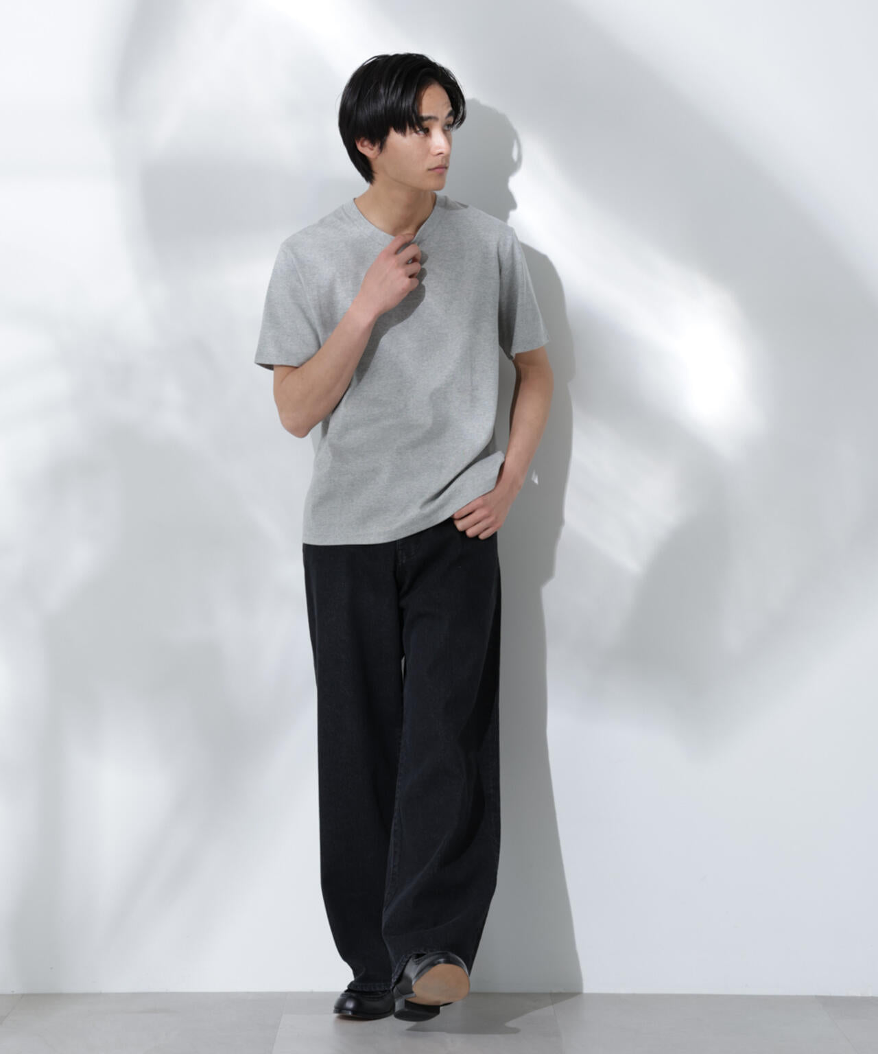 Anti Soaked(R) 汗染み防止 クルーネック レギュラーシルエットTシャツ