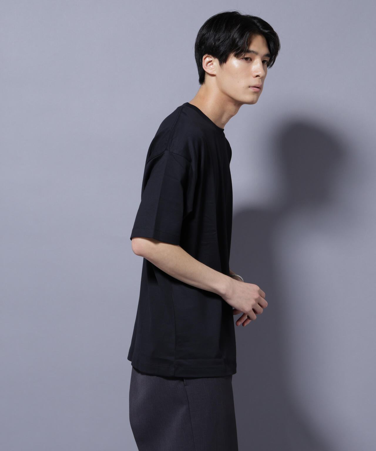 Anti Soaked(R) 汗染み防止 クルーネック ビッグシルエットTシャツ