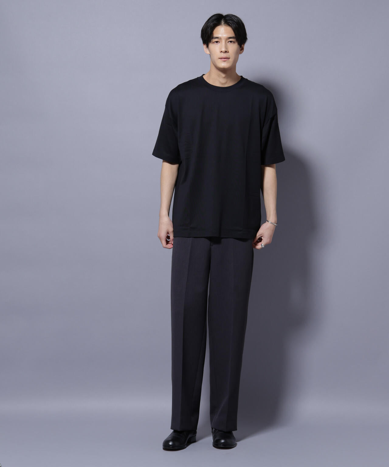 Anti Soaked(R) 汗染み防止 クルーネック ビッグシルエットTシャツ