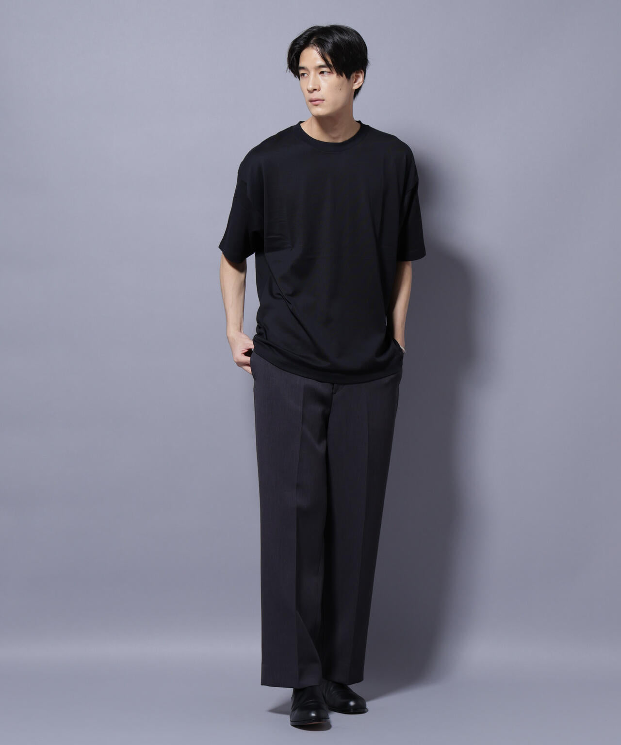 Anti Soaked(R) 汗染み防止 クルーネック ビッグシルエットTシャツ
