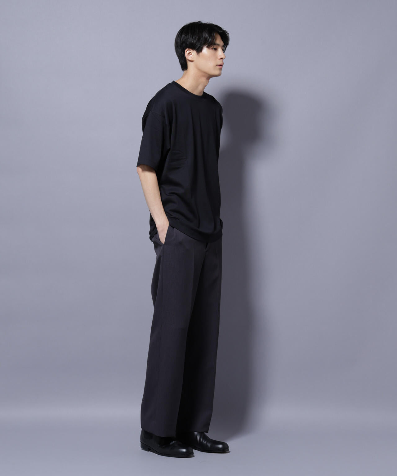 Anti Soaked(R) 汗染み防止 クルーネック ビッグシルエットTシャツ