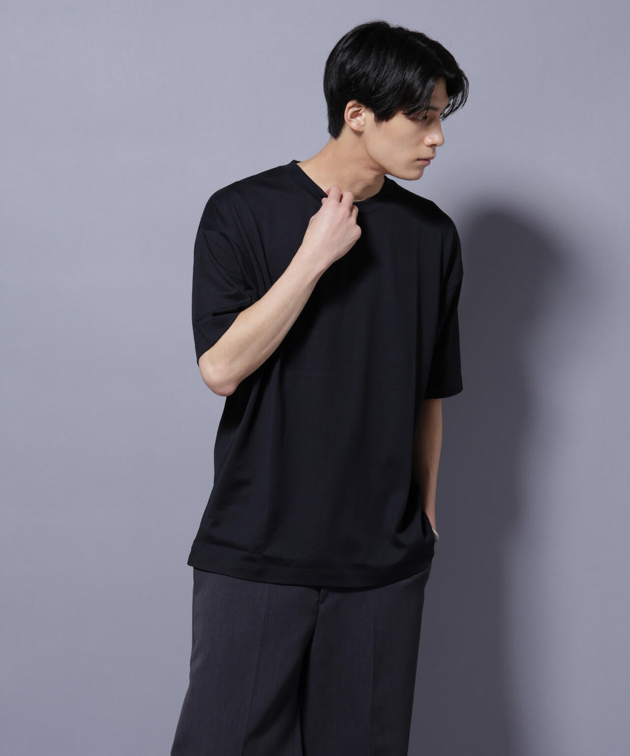 Anti Soaked(R) 汗染み防止 クルーネック ビッグシルエットTシャツ