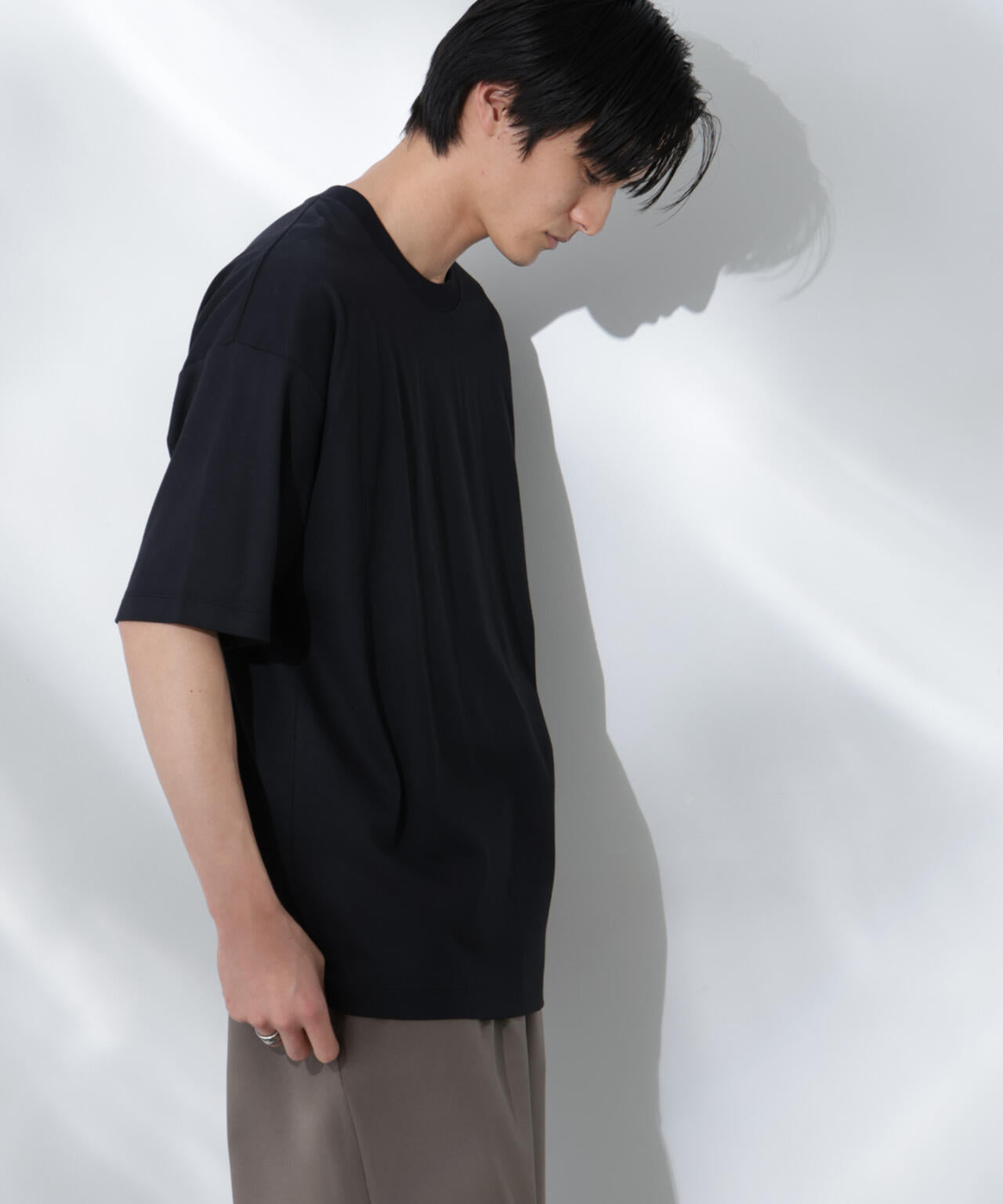 Anti Soaked(R) 汗染み防止 クルーネック ビッグシルエットTシャツ