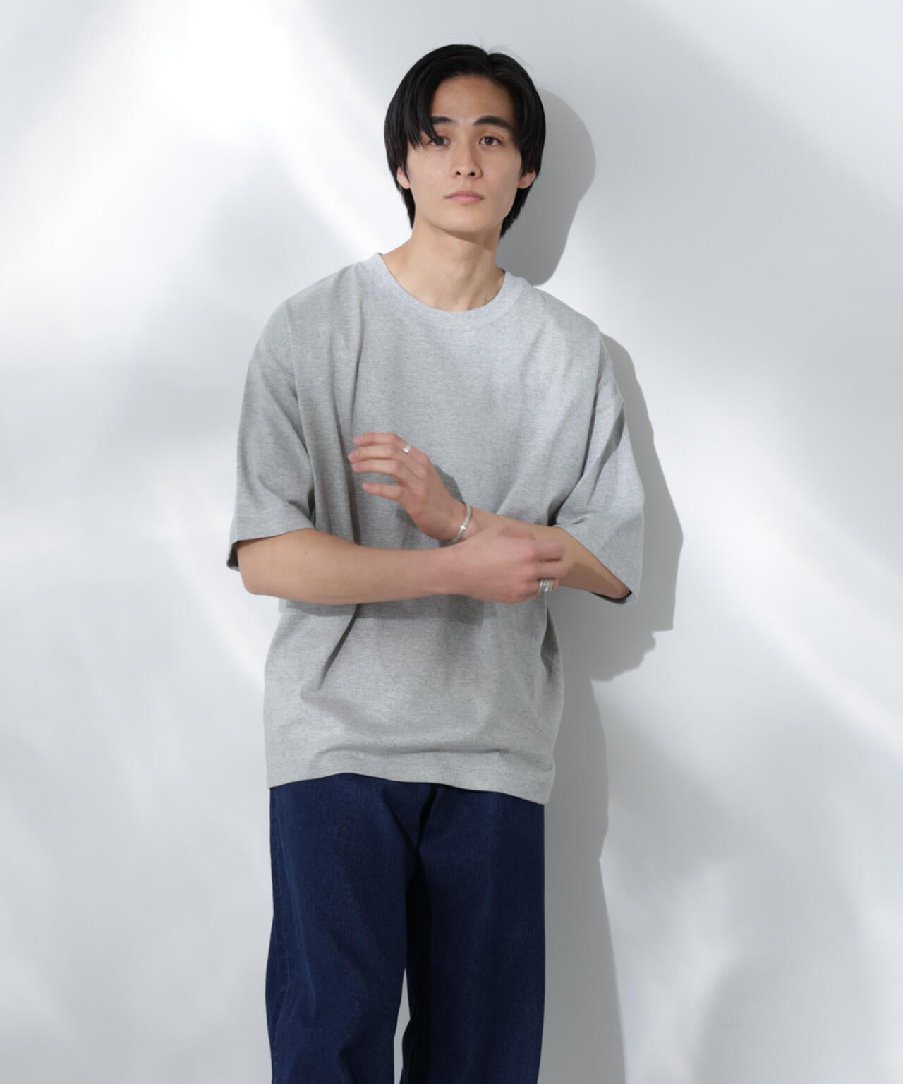 Anti Soaked(R) 汗染み防止 クルーネック ビッグシルエットTシャツ