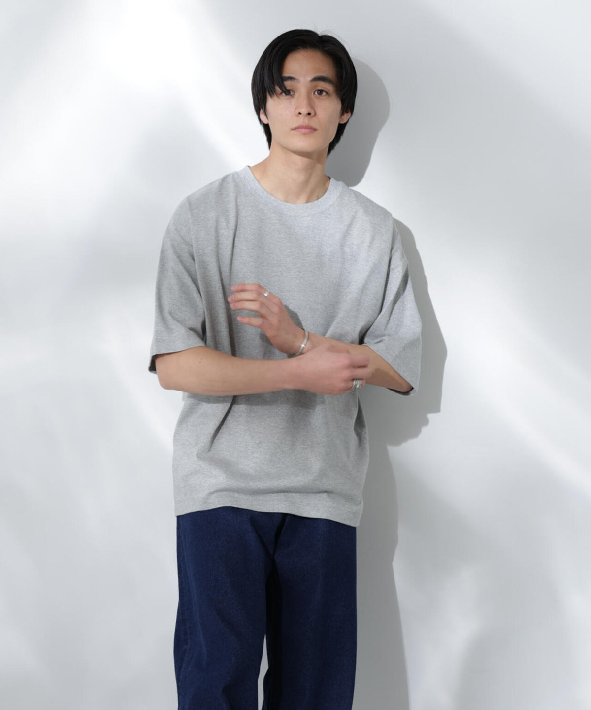 Anti Soaked(R) 汗染み防止 クルーネック ビッグシルエットTシャツ