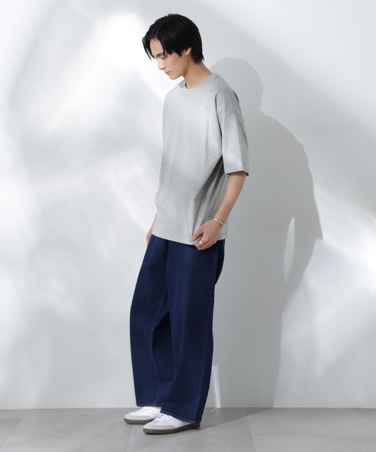 Anti Soaked(R) 汗染み防止 クルーネック ビッグシルエットTシャツ