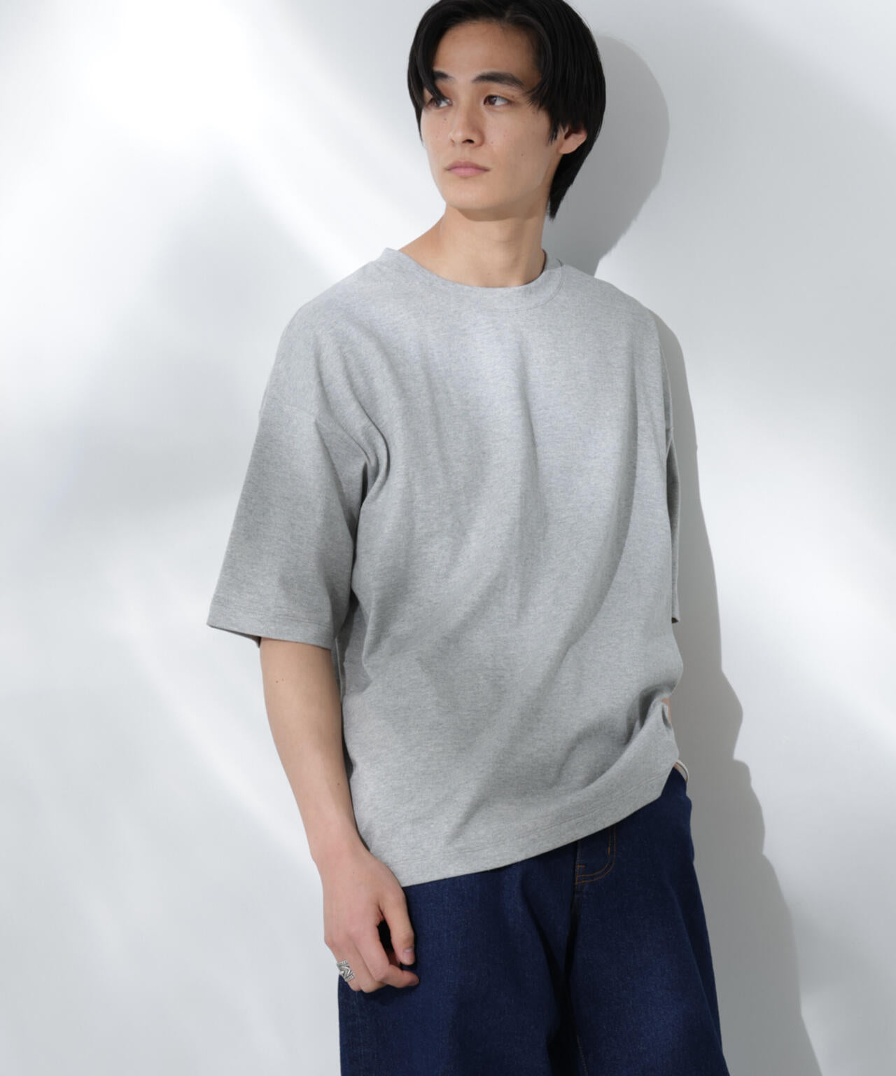 Anti Soaked(R) 汗染み防止 クルーネック ビッグシルエットTシャツ