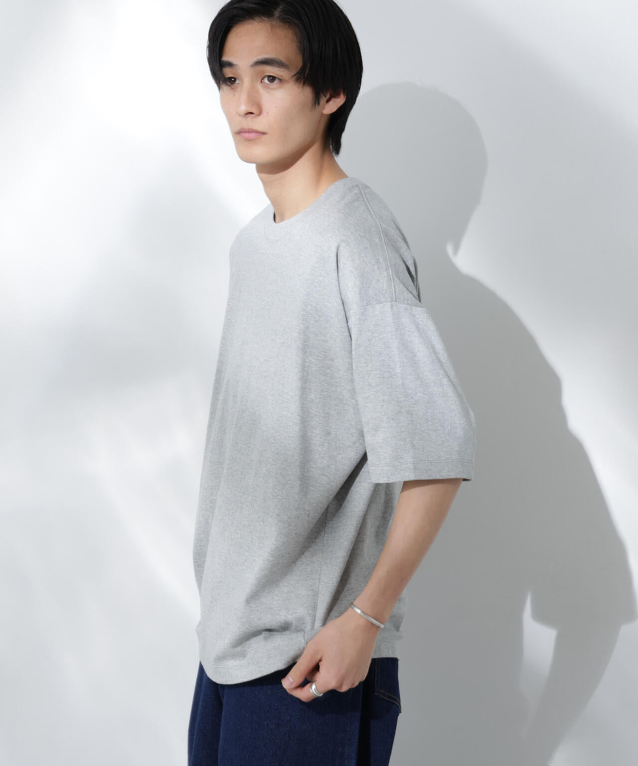 Anti Soaked(R) 汗染み防止 クルーネック ビッグシルエットTシャツ