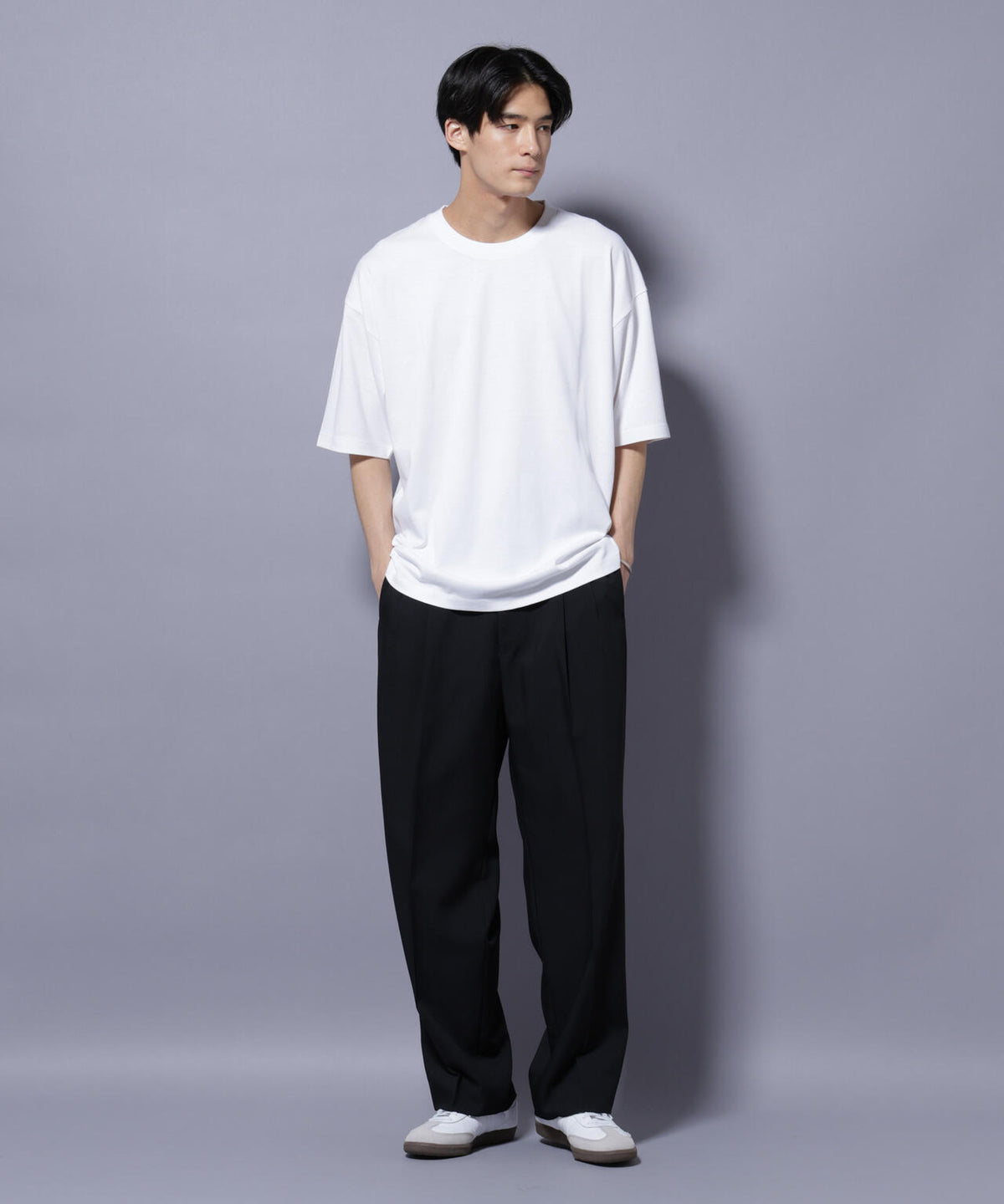 Anti Soaked(R) 汗染み防止 クルーネック ビッグシルエットTシャツ