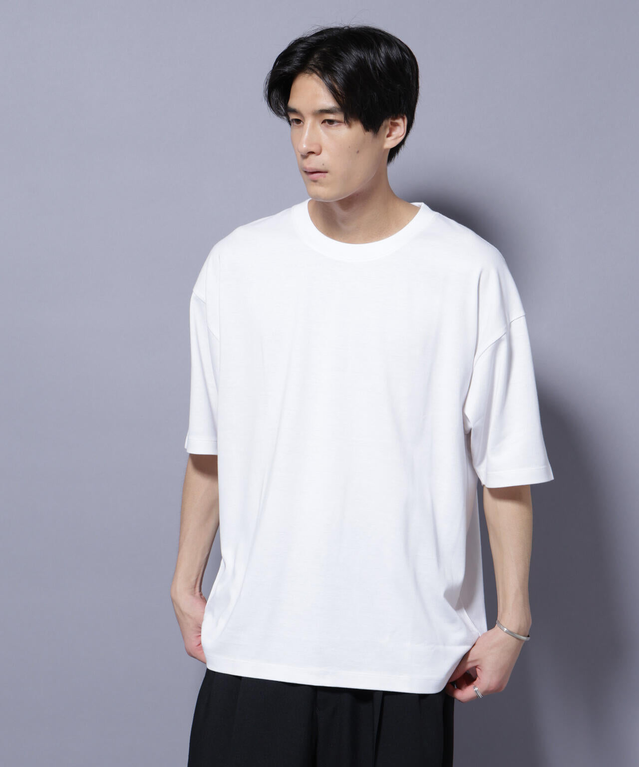Anti Soaked(R) 汗染み防止 クルーネック ビッグシルエットTシャツ
