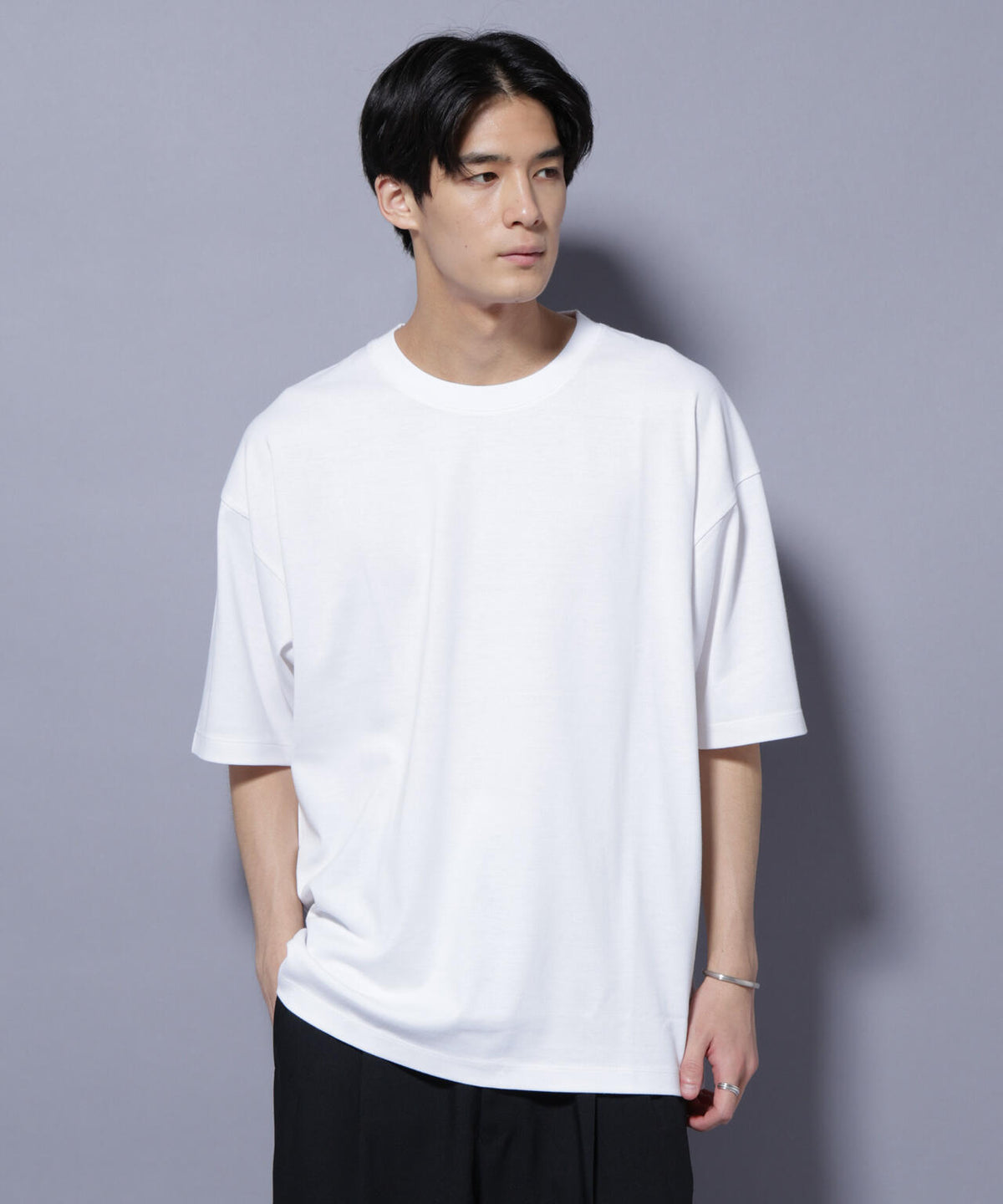Anti Soaked(R) 汗染み防止 クルーネック ビッグシルエットTシャツ