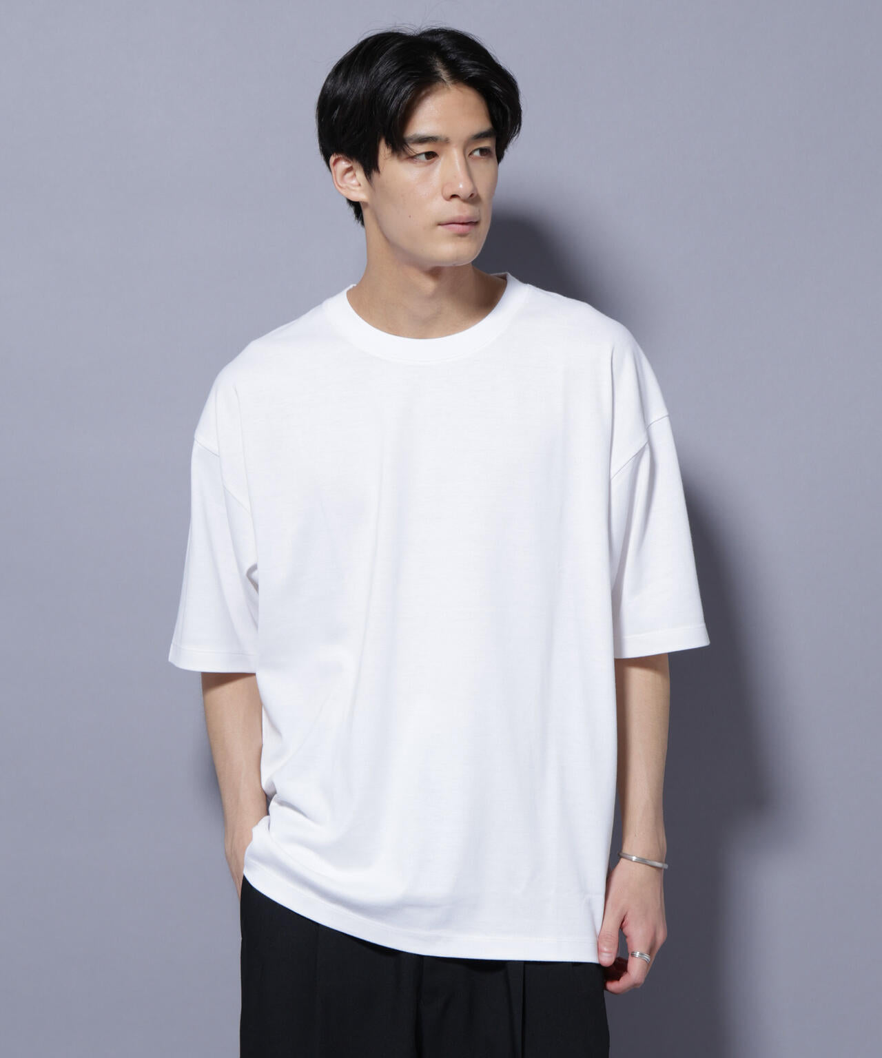 Anti Soaked(R) 汗染み防止 クルーネック ビッグシルエットTシャツ