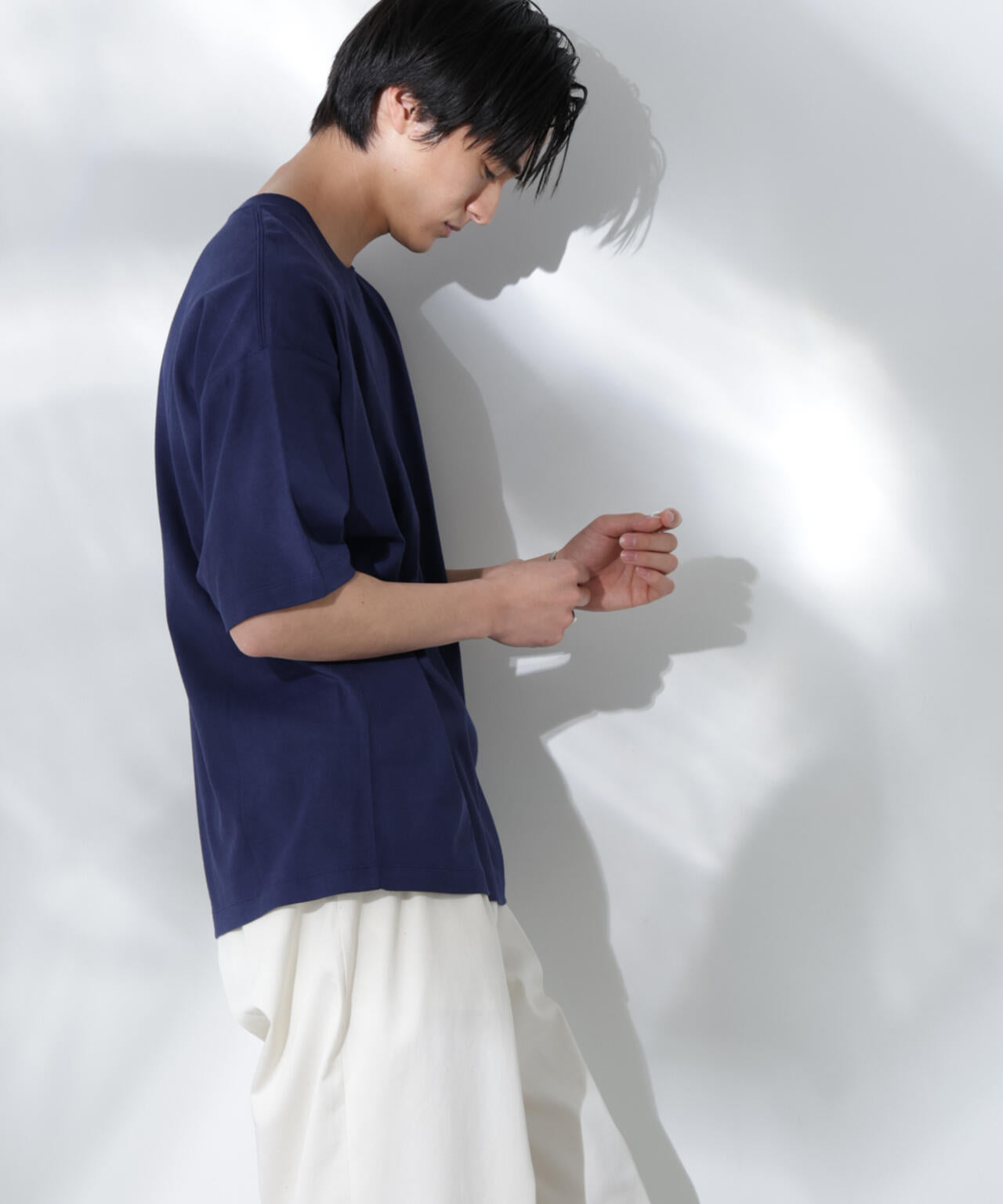 Anti Soaked(R) 汗染み防止 クルーネック ビッグシルエットTシャツ
