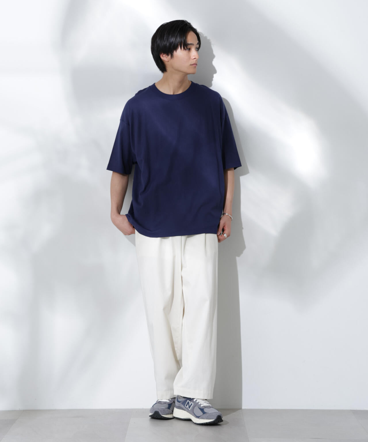 Anti Soaked(R) 汗染み防止 クルーネック ビッグシルエットTシャツ