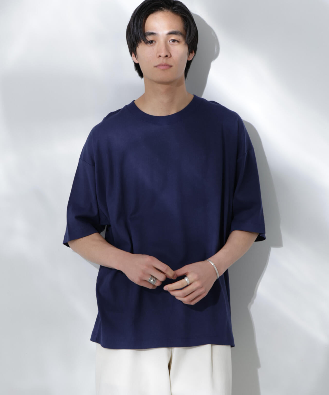 Anti Soaked(R) 汗染み防止 クルーネック ビッグシルエットTシャツ