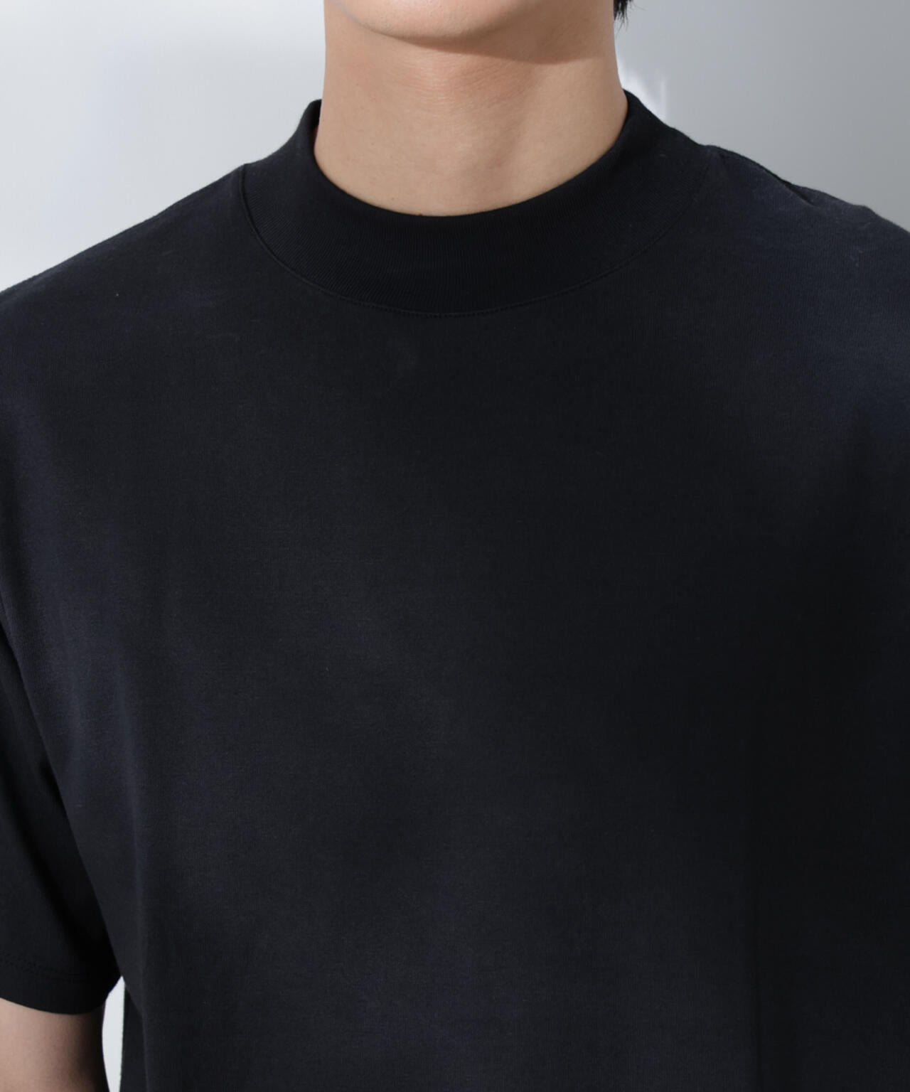 Anti Soaked(R) 汗染み防止 モックネックレギュラーシルエットTシャツ