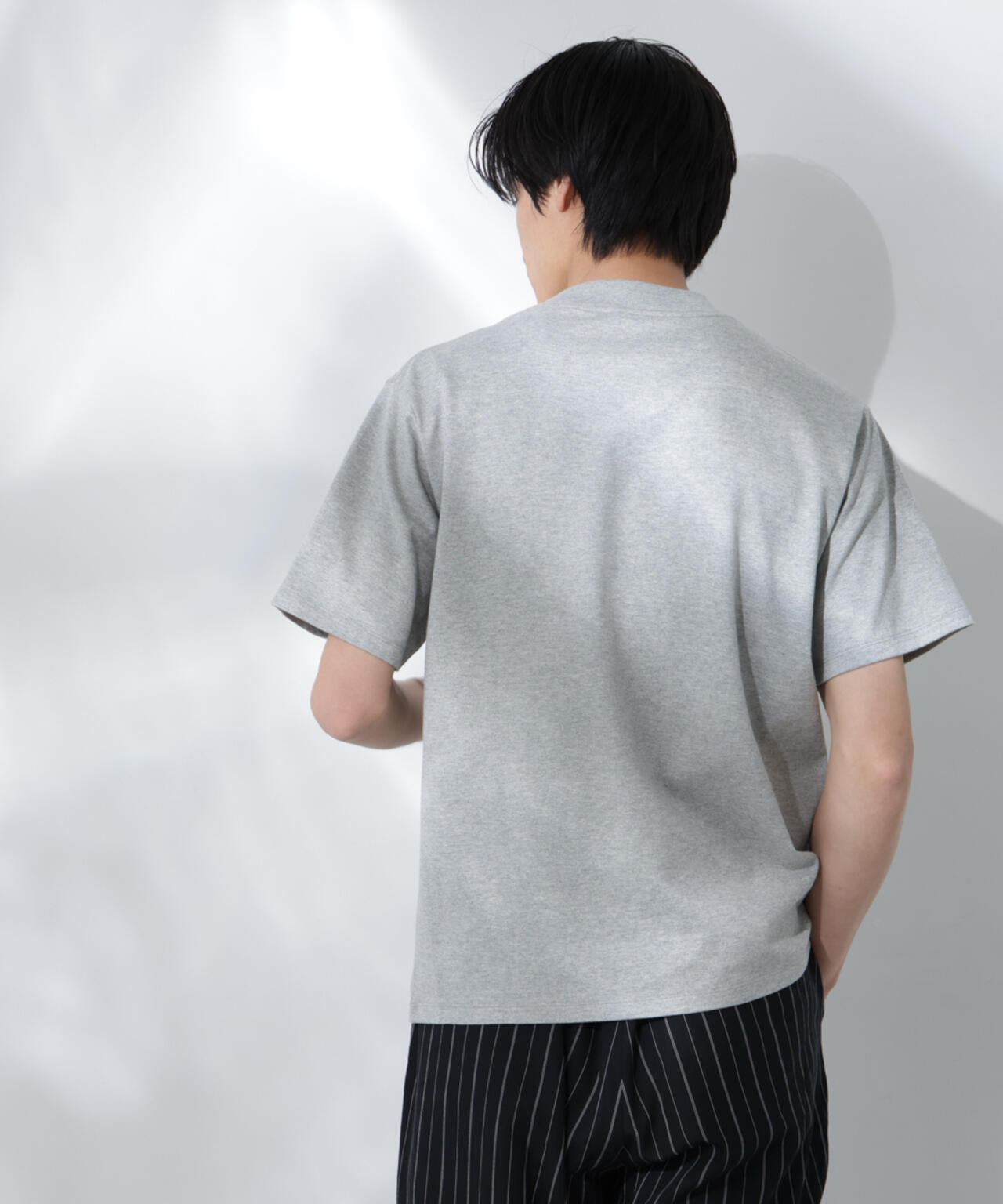 Anti Soaked(R) 汗染み防止 モックネックレギュラーシルエットTシャツ