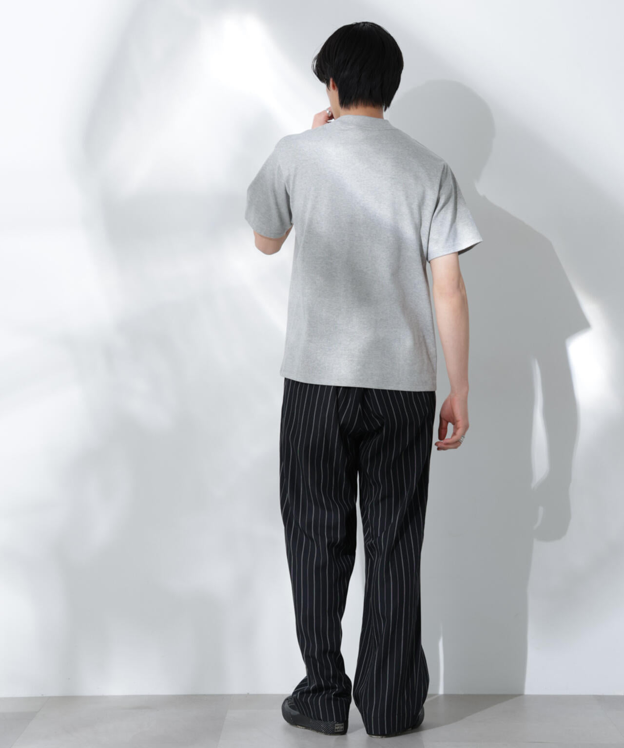 Anti Soaked(R) 汗染み防止 モックネックレギュラーシルエットTシャツ