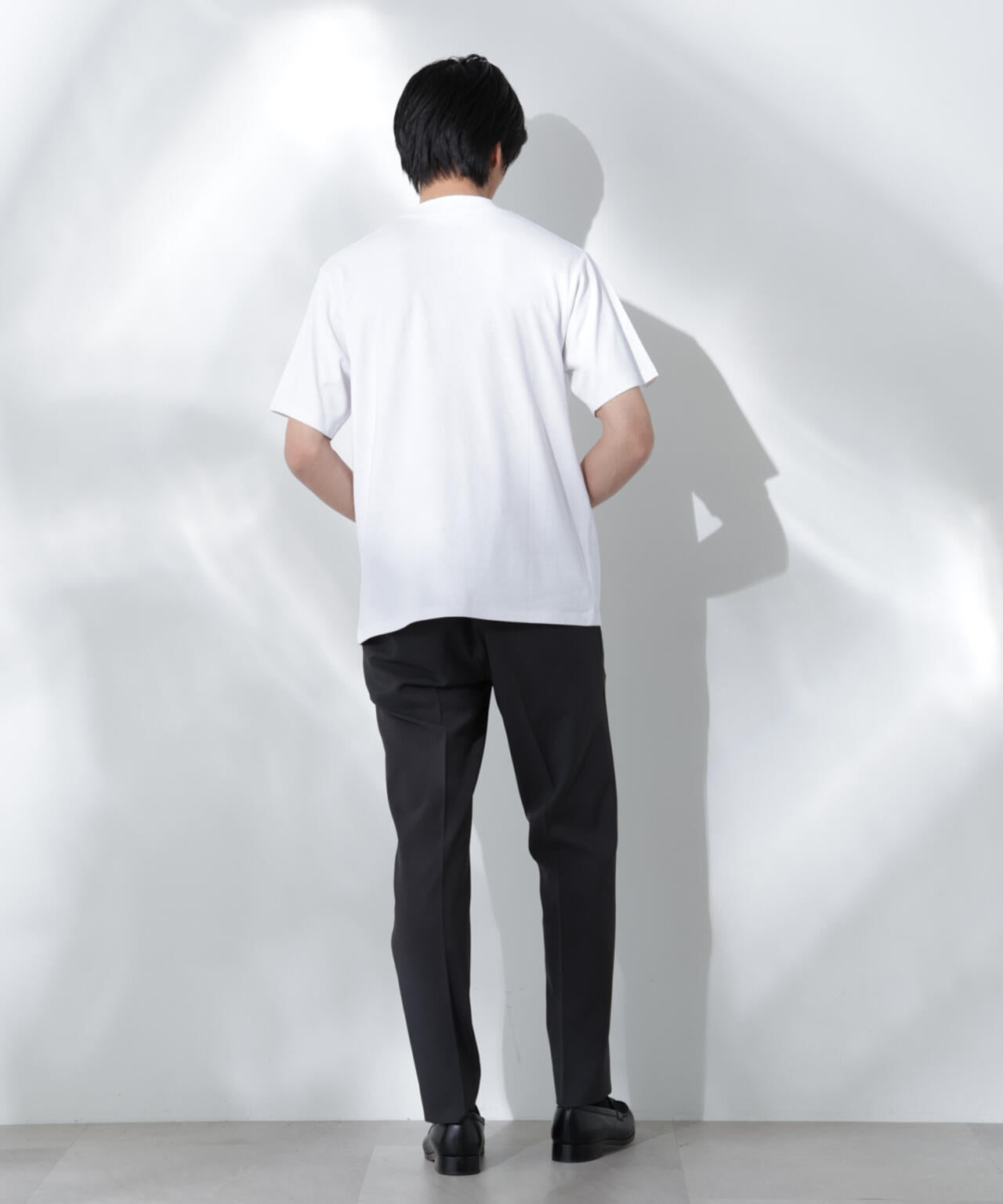 Anti Soaked(R) 汗染み防止 モックネックレギュラーシルエットTシャツ