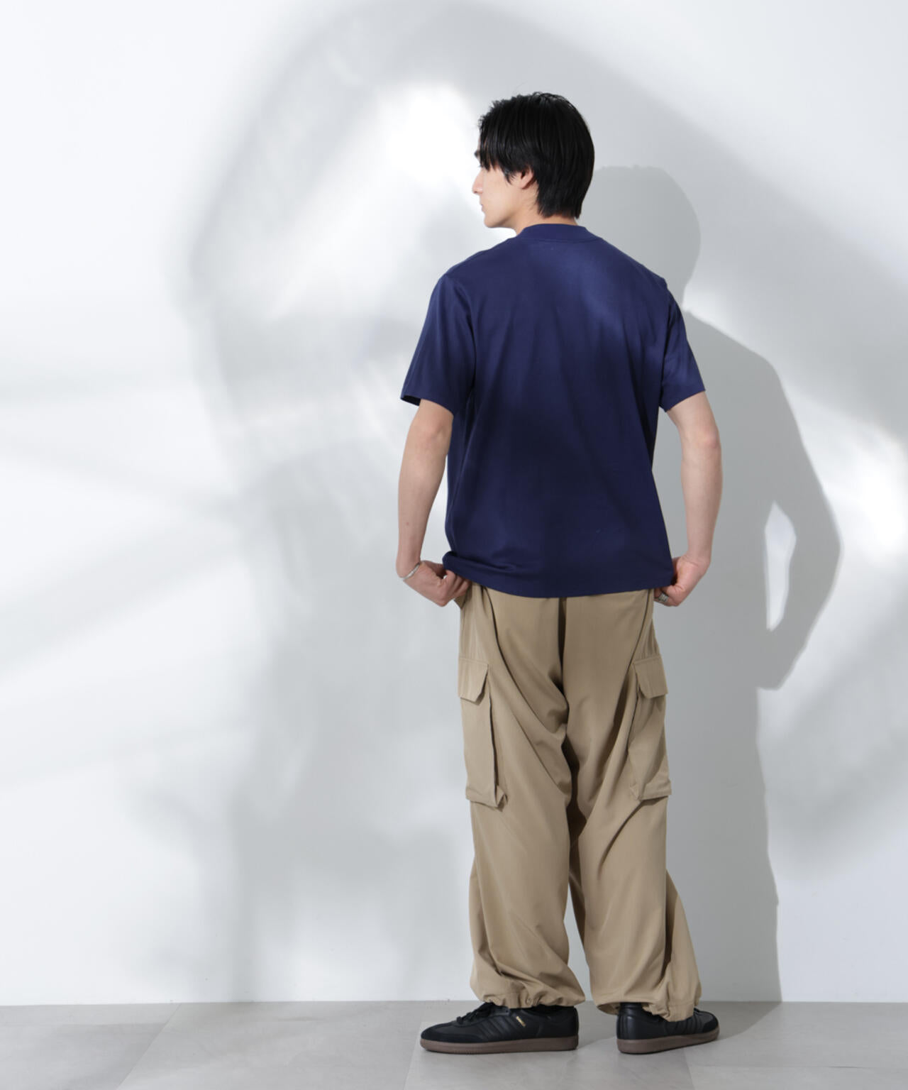 Anti Soaked(R) 汗染み防止 モックネックレギュラーシルエットTシャツ