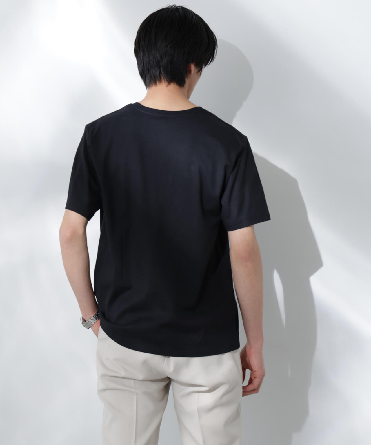 WEB限定/Anti Soaked(R) 汗染み防止 Vネック レギュラーシルエットTシャツ