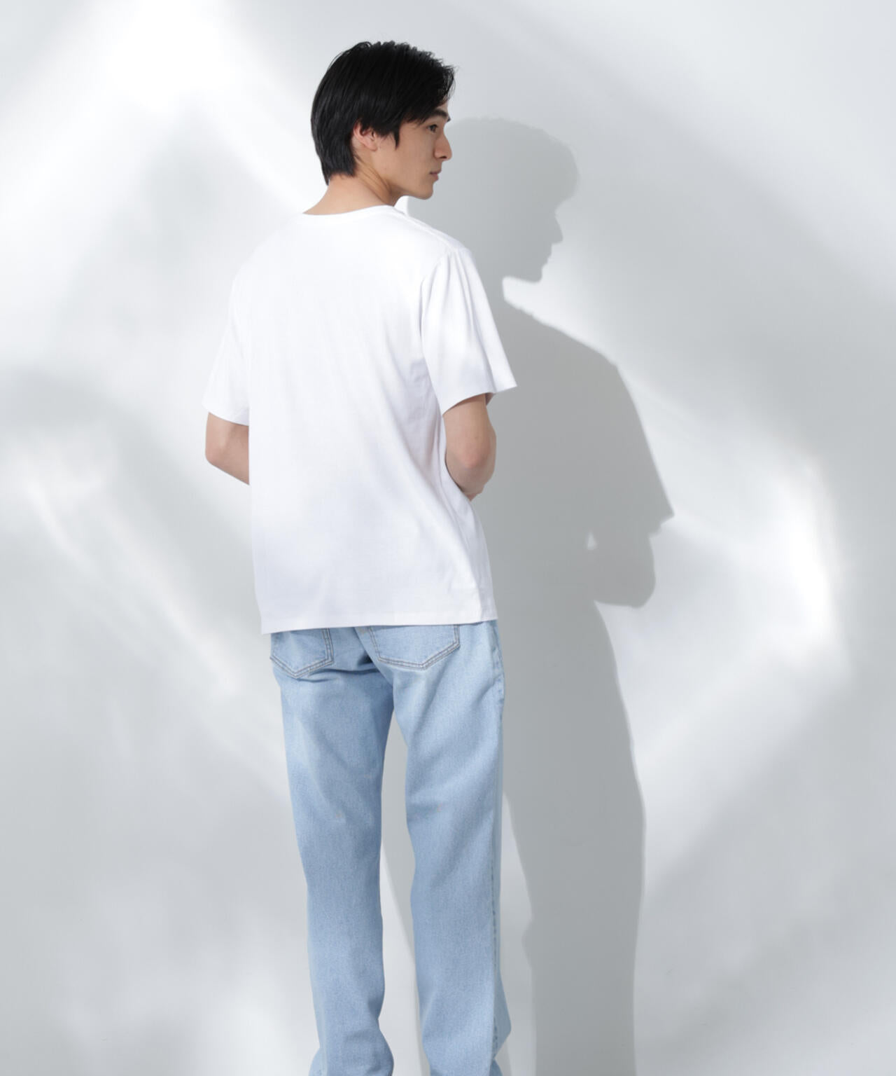 WEB限定/Anti Soaked(R) 汗染み防止 Vネック レギュラーシルエットTシャツ