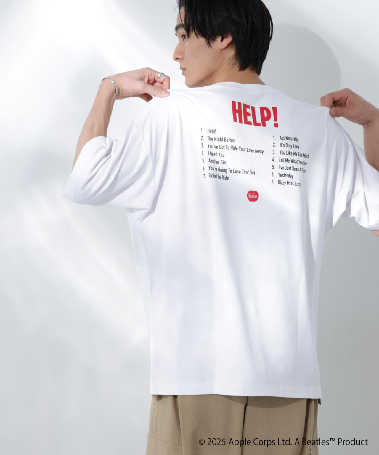 Anti Soaked(R)×BEATLES APPLEロゴ 汗染み防止Tシャツ