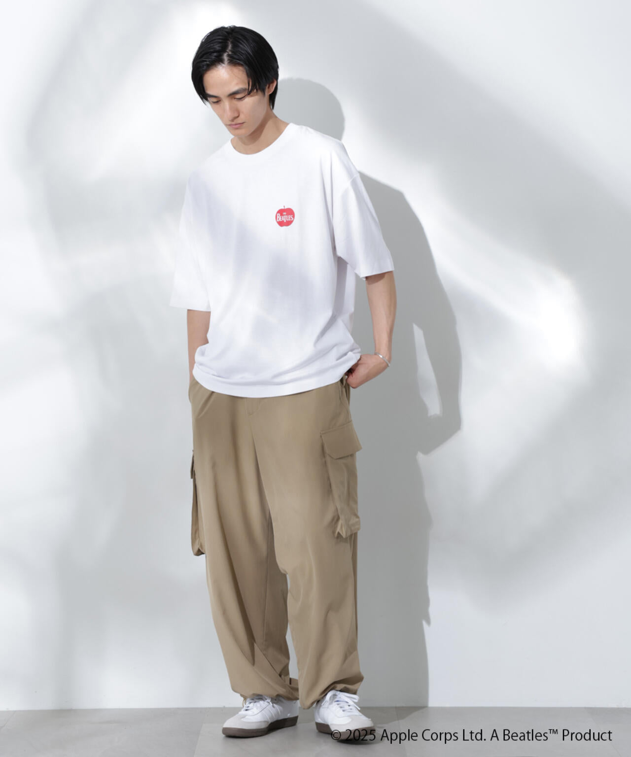 Anti Soaked(R)×BEATLES APPLEロゴ 汗染み防止Tシャツ