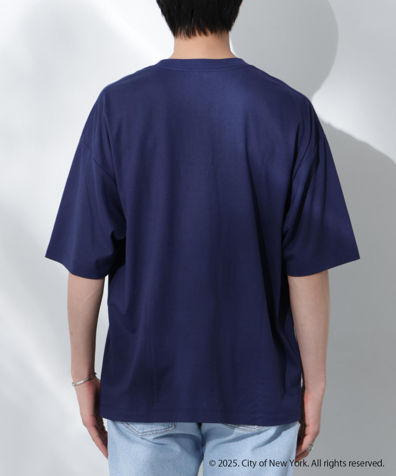 Anti Soaked(R)×NYC スクエア刺繍 汗染み防止Tシャツ
