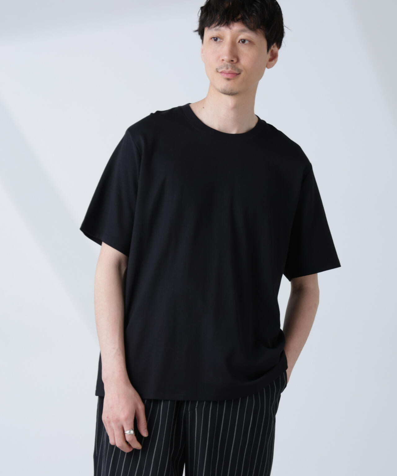 WEB限定/Anti Soaked(R) 汗染み防止 クルーネックレギュラーシルエットTシャツ