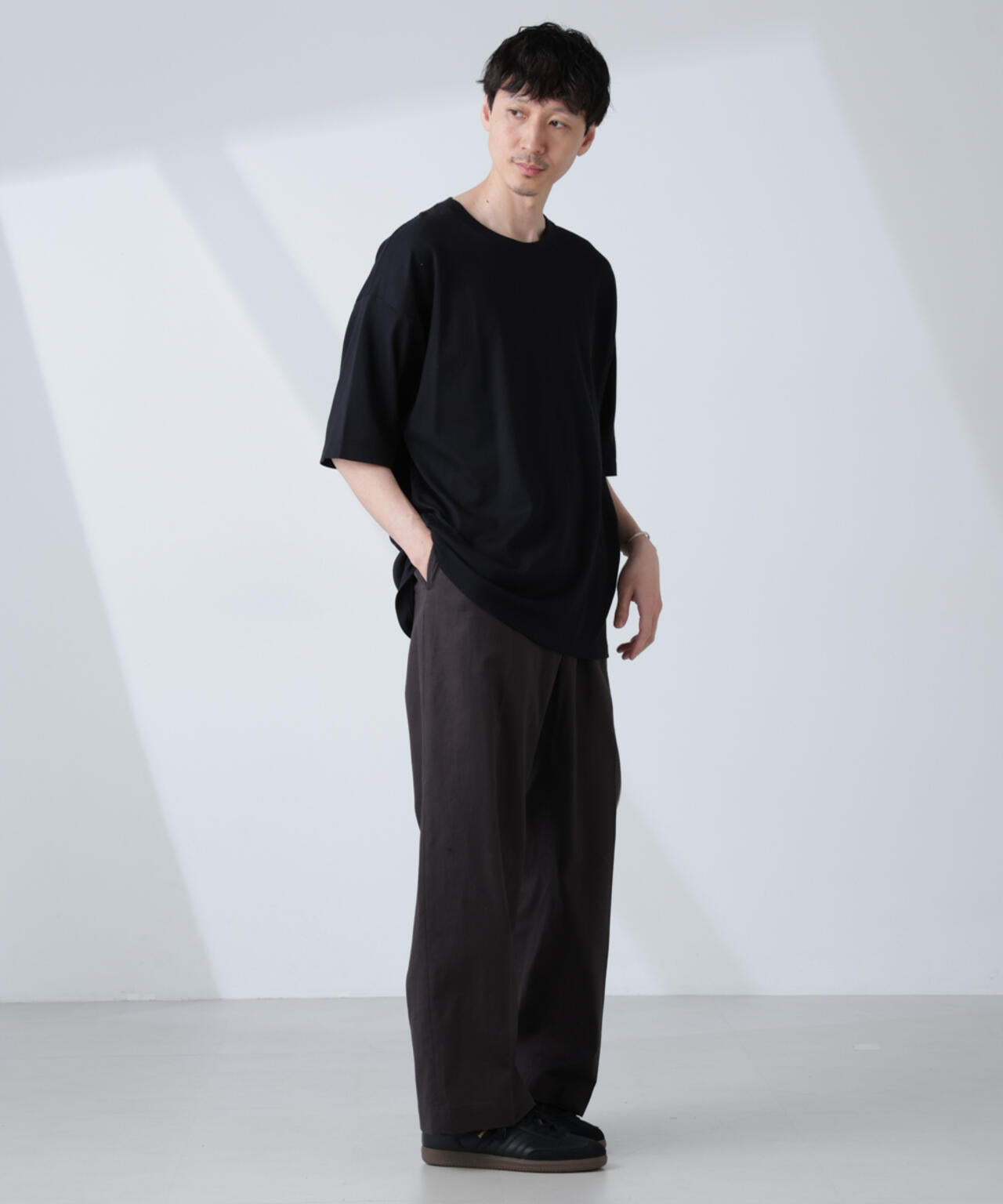 WEB限定/Anti Soaked(R) 汗染み防止 クルーネック ビッグシルエットTシャツ
