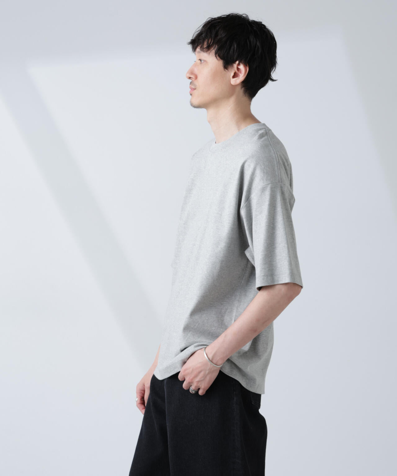 WEB限定/Anti Soaked(R) 汗染み防止 クルーネック ビッグシルエットTシャツ