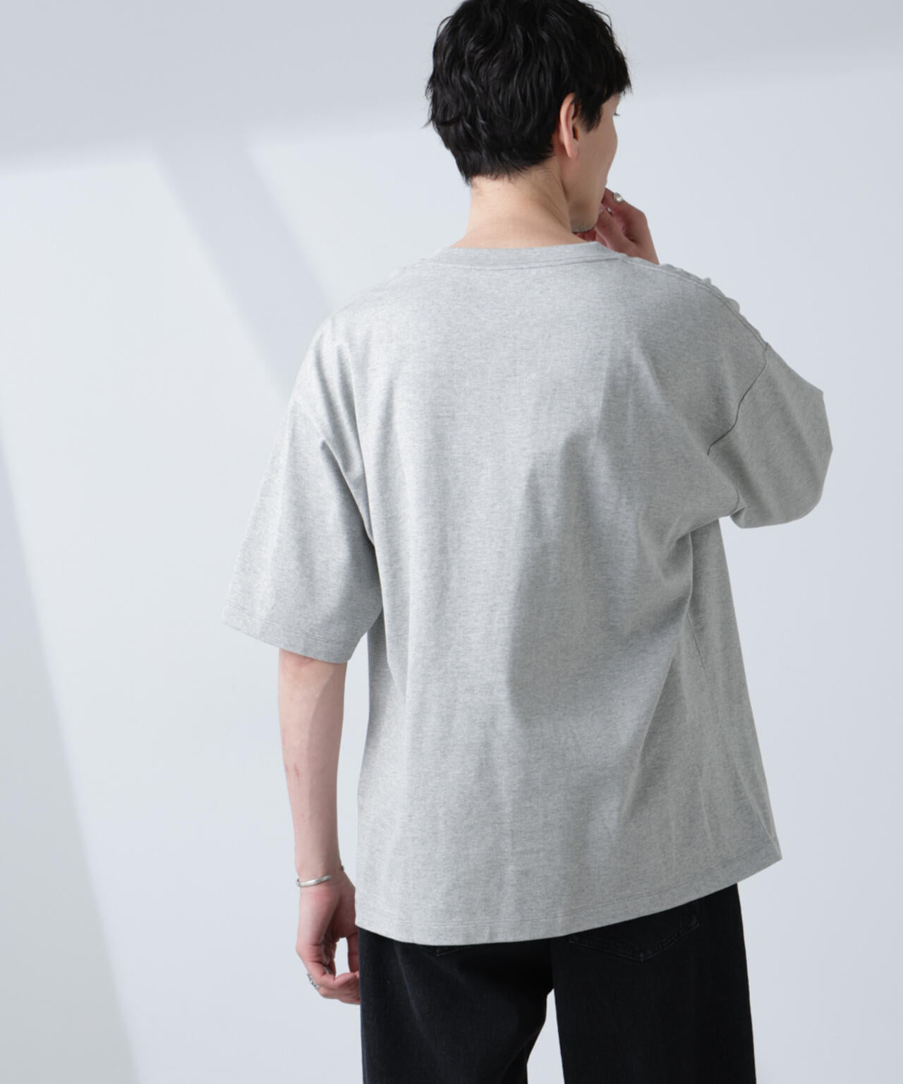 WEB限定/Anti Soaked(R) 汗染み防止 クルーネック ビッグシルエットTシャツ