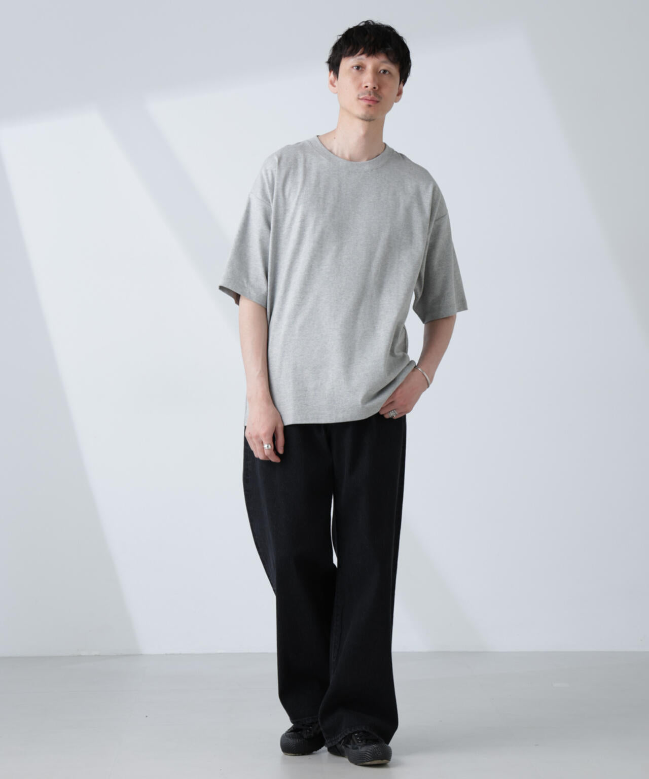 WEB限定/Anti Soaked(R) 汗染み防止 クルーネック ビッグシルエットTシャツ