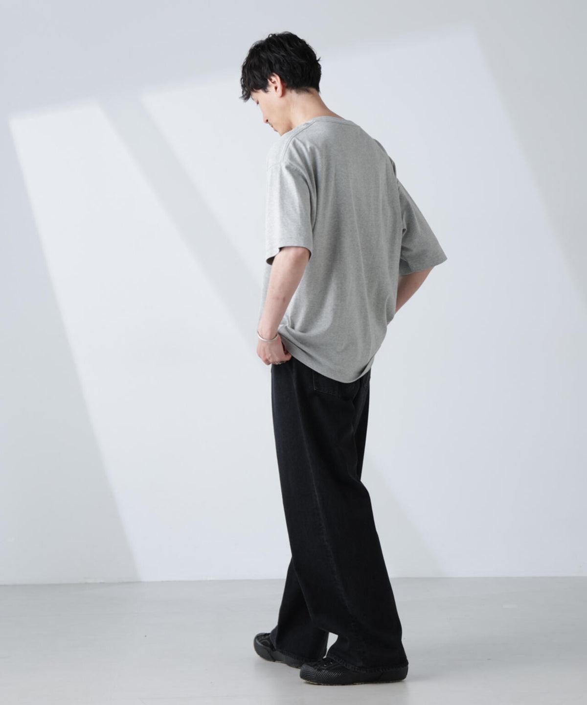 WEB限定/Anti Soaked(R) 汗染み防止 クルーネック ビッグシルエットTシャツ