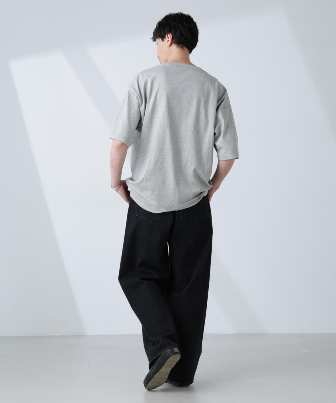 WEB限定/Anti Soaked(R) 汗染み防止 クルーネック ビッグシルエットTシャツ
