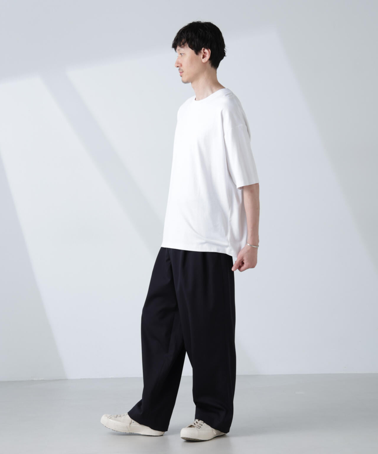 WEB限定/Anti Soaked(R) 汗染み防止 クルーネック ビッグシルエットTシャツ