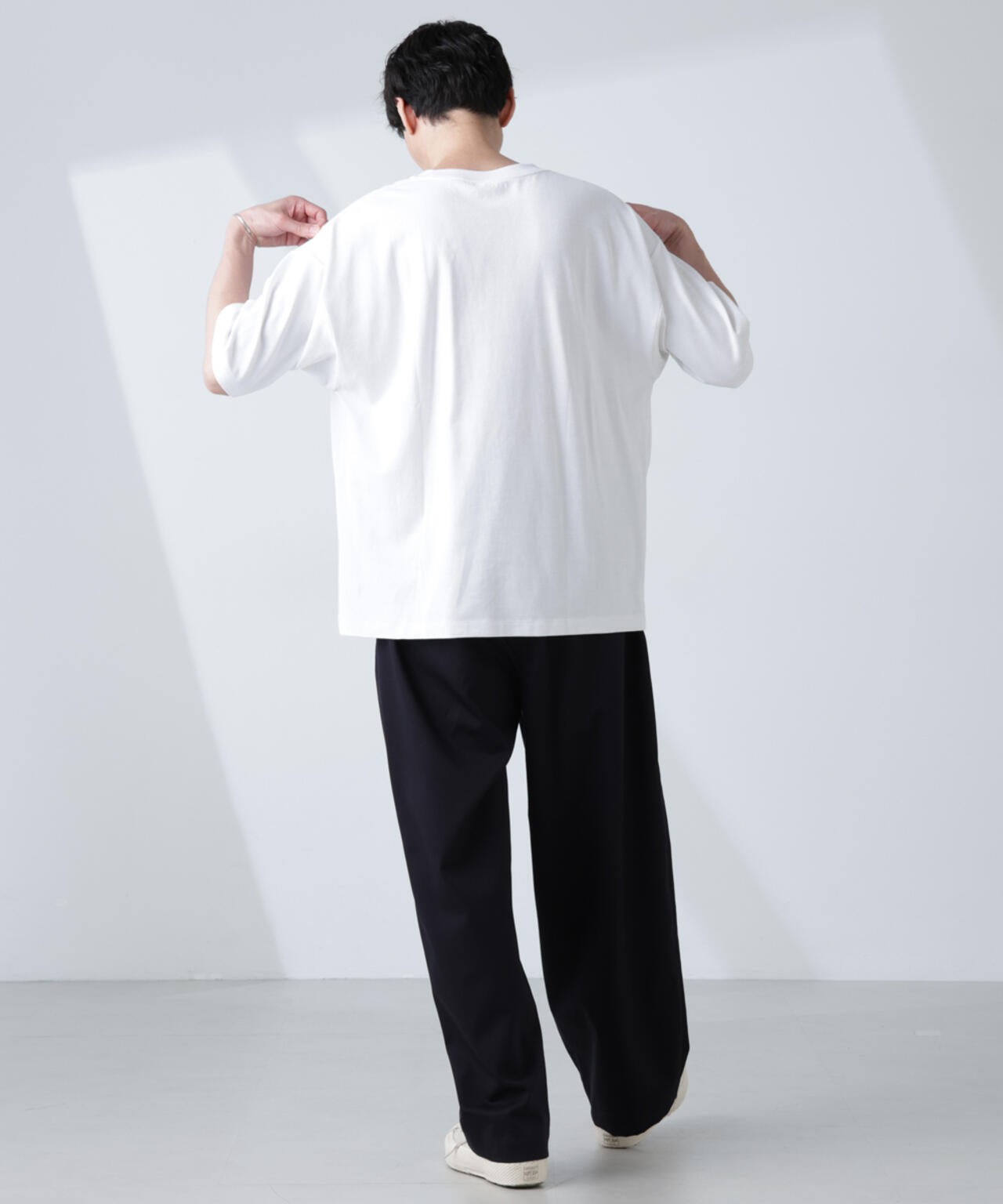 WEB限定/Anti Soaked(R) 汗染み防止 クルーネック ビッグシルエットTシャツ