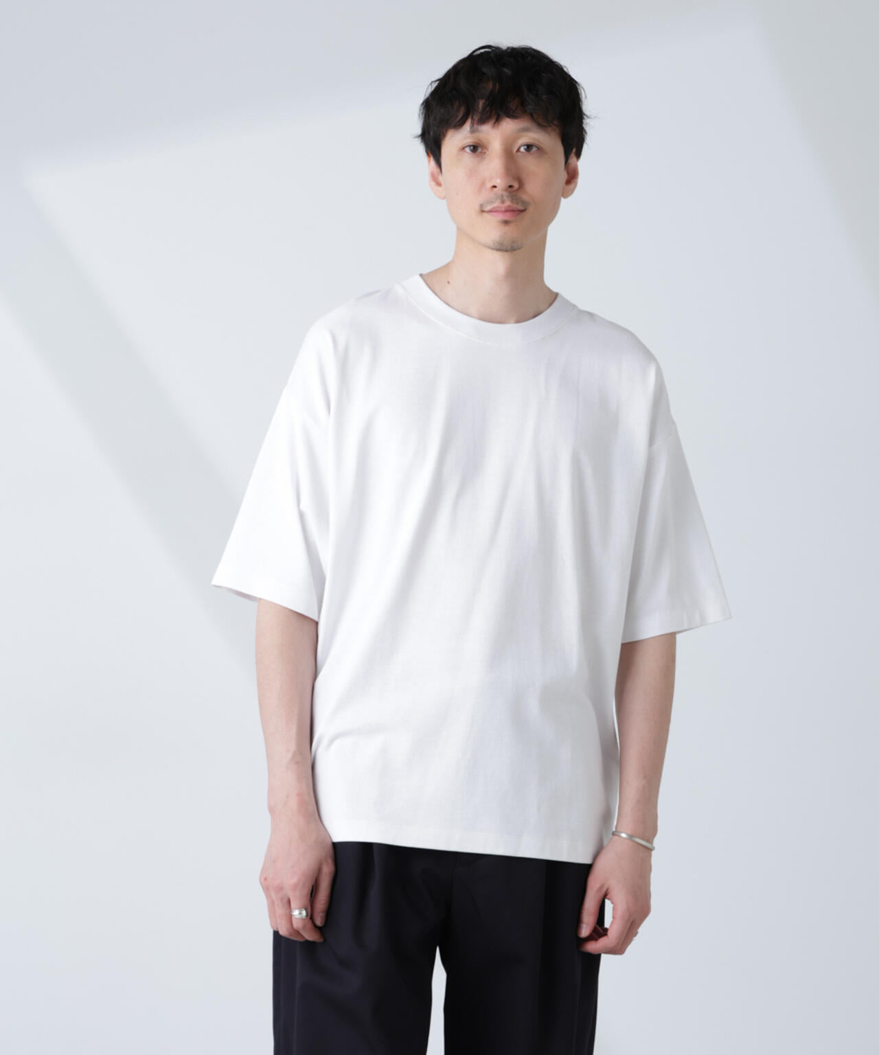 WEB限定/Anti Soaked(R) 汗染み防止 クルーネック ビッグシルエットTシャツ