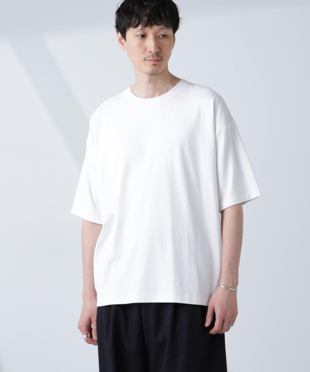 WEB限定/Anti Soaked(R) 汗染み防止 クルーネック ビッグシルエットTシャツ