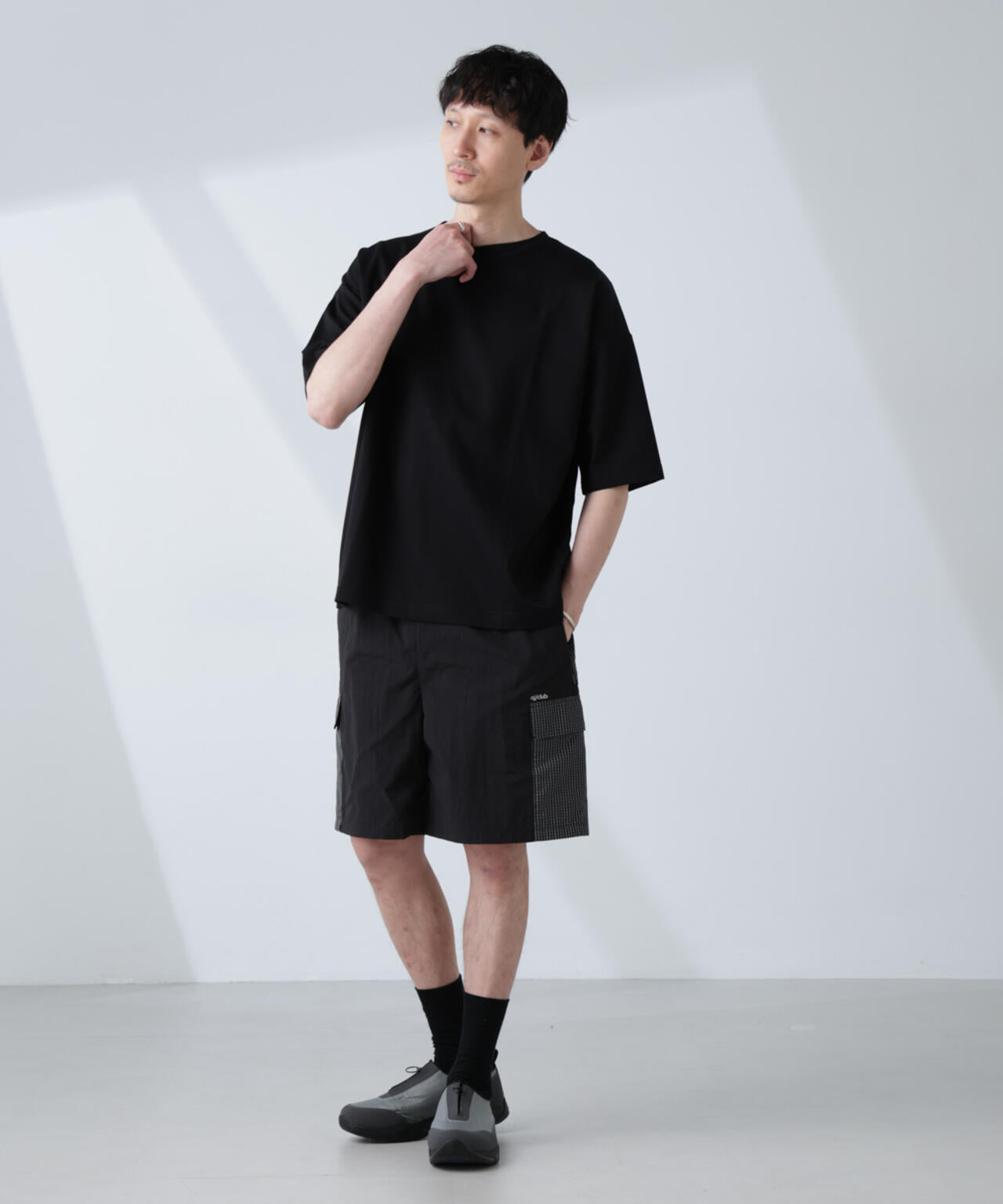 「NJ/CLUB」モクロディ ボートネック ビッグTシャツ